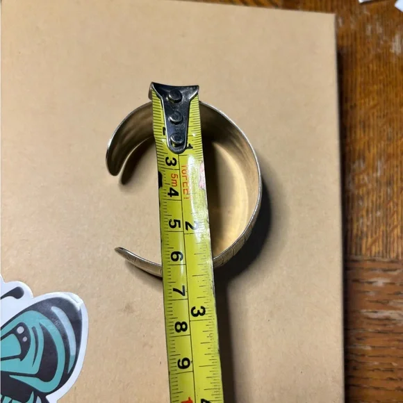 Engraved Silver Cuff Bracelet - Picture 3 of 4